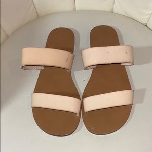J. Crew Tan Sandals with Dual Straps